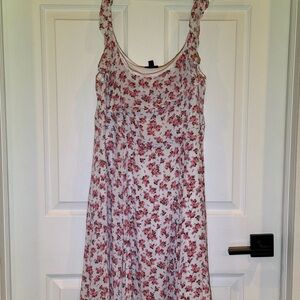 Torrid White and Pink Floral Top